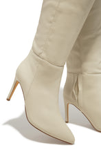 Load image into Gallery viewer, Portia Knee High Heel Boots - Bone
