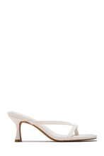 Load image into Gallery viewer, Elena Mid Heel Mules - Ivory
