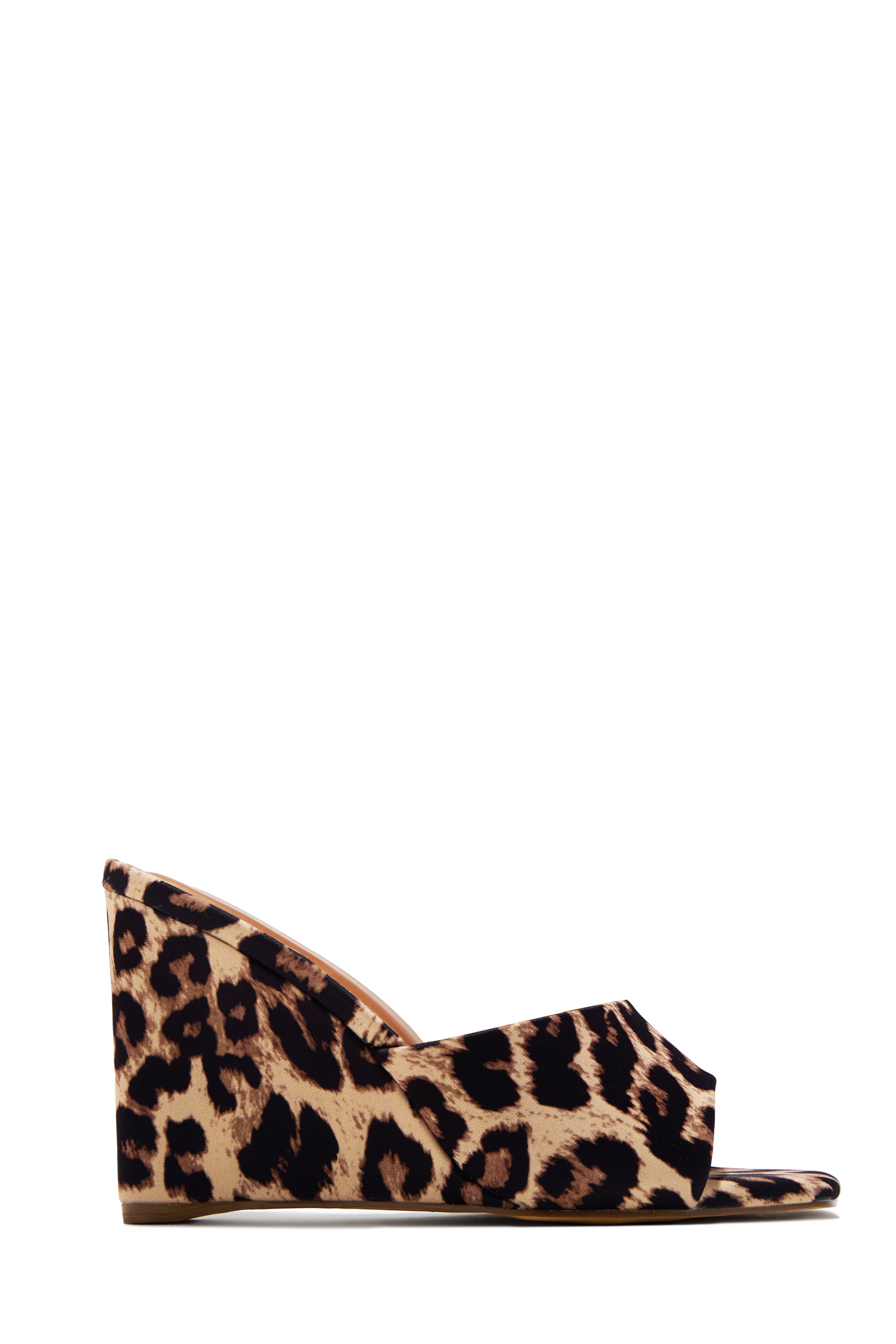 HULA Lea 38冊 Miss Lola | Izzie Leopard Slip On Wedge Mule Heels – MISS LOLA