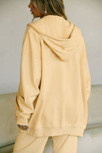 Load image into Gallery viewer, Butter Hoodie Oversized  Zip Up
