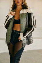 Load image into Gallery viewer, Moto Color Blocked Jacket
