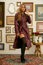 Load image into Gallery viewer, Burgundy VDAY Coat
