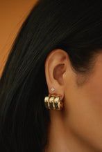 Load image into Gallery viewer, Janis Triple Hoop Earring - Gold
