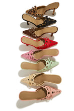 Load image into Gallery viewer, Jasmyn Mid Heel Mule Pumps - Light Pink
