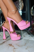 Load image into Gallery viewer, Jianna Platform Heel Mules - Pink
