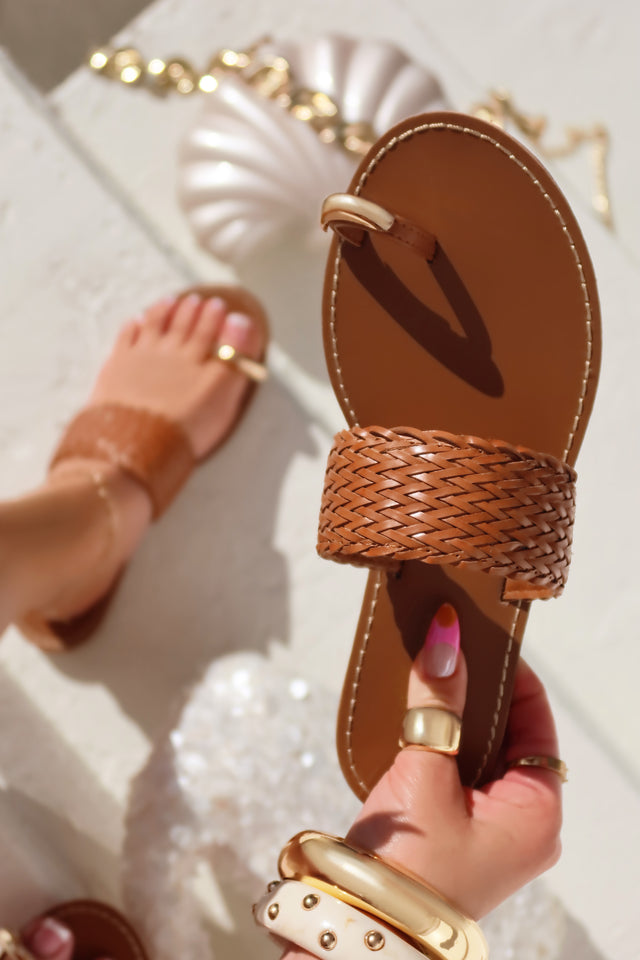 Load image into Gallery viewer, Julissa Slip On Sandals - Tan

