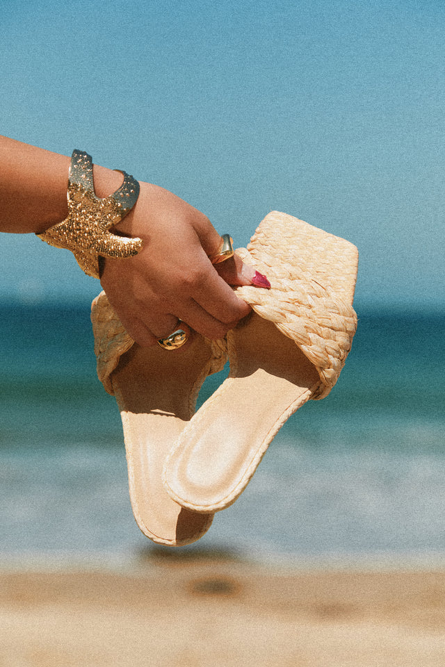 Load image into Gallery viewer, Kalea Open Square Toe Mule Heels - Natural
