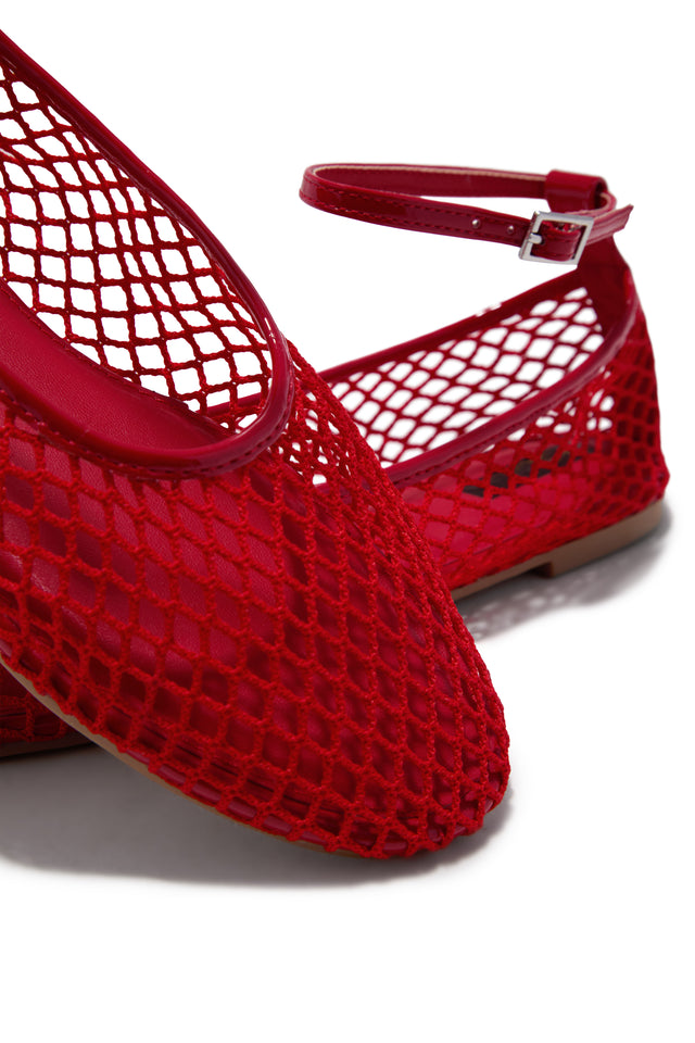 Load image into Gallery viewer, Kenley Mesh Flats - Red
