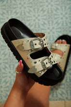 Load image into Gallery viewer, Kenzia Chunky Slip On Sandals - Bone
