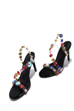 Load image into Gallery viewer, Kiah Embellished Slingback Heels - Black
