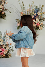 Load image into Gallery viewer, Light Wash little Girl Denim Jacket
