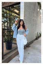 Load image into Gallery viewer, Denim Blue Corset Top

