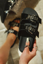 Load image into Gallery viewer, Kira Chunky Slip On Sandals - Black
