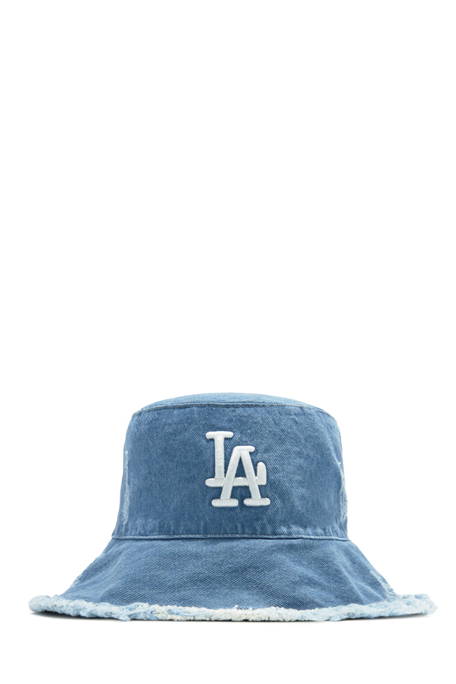 Load image into Gallery viewer, Medium Wash Denim Bucket Hat
