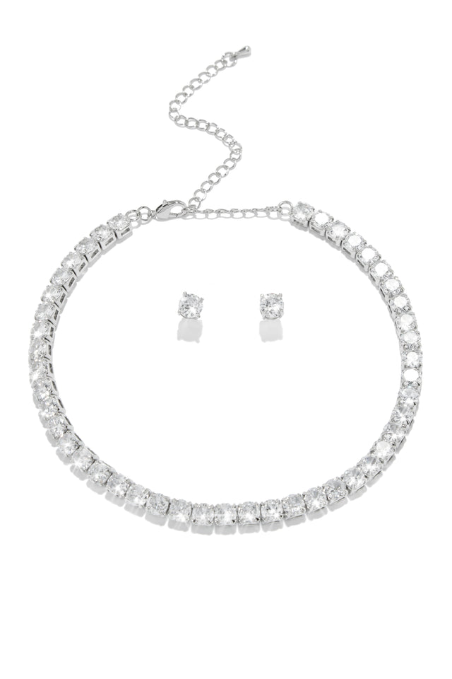 Load image into Gallery viewer, Chunky Tennis Necklace Set

