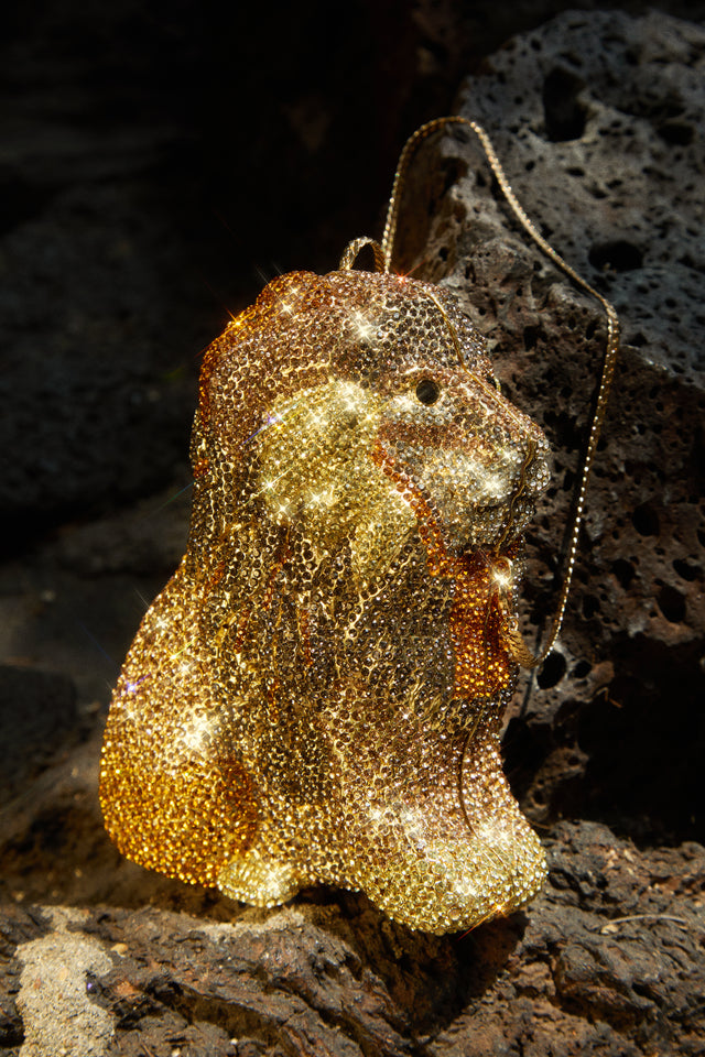 Load image into Gallery viewer, Leo Season Embellished Statement Handbag - Gold
