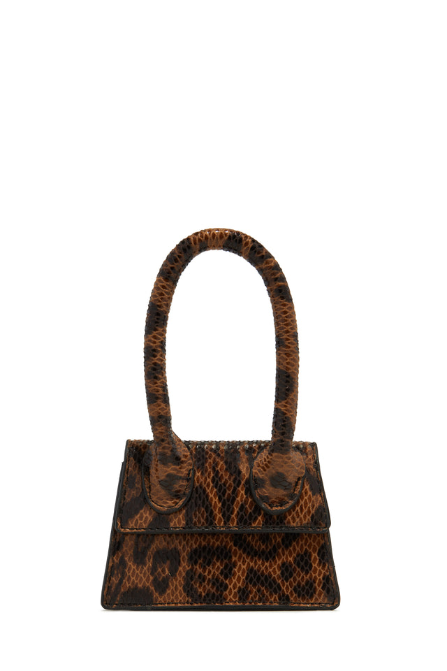 Load image into Gallery viewer, Leopard Top Handle Bag
