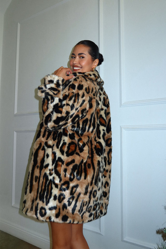 HOLIDAY LEOPARD FUR COAT