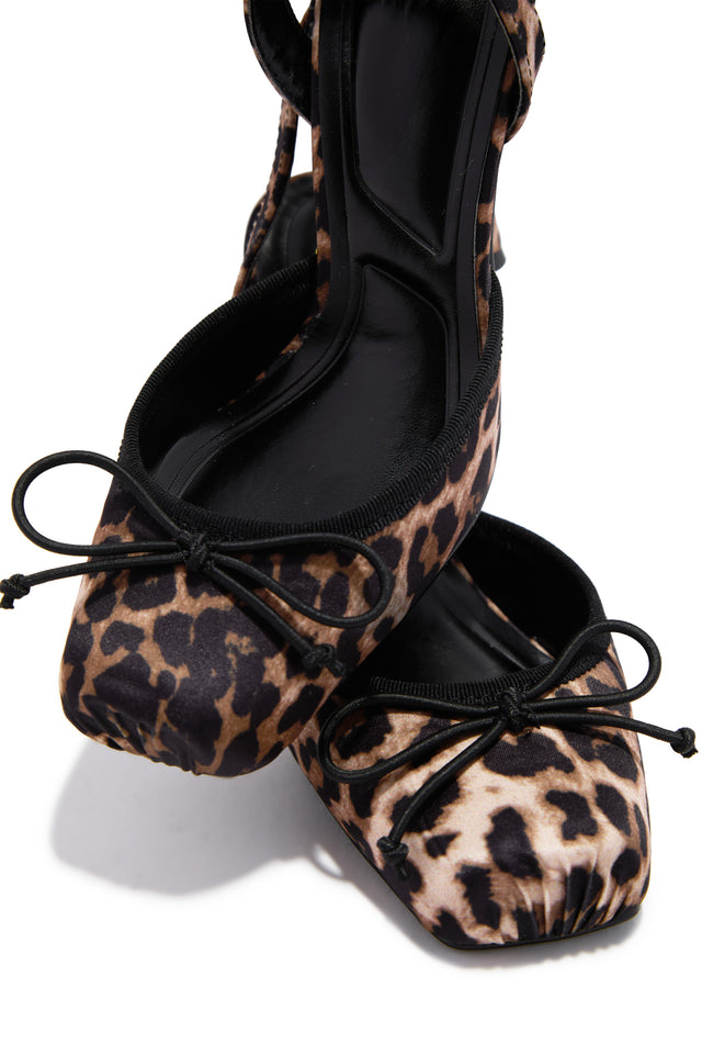 Load image into Gallery viewer, Alahna Ballet Lace Up Heels - Leopard
