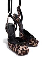 Load image into Gallery viewer, Alahna Ballet Lace Up Heels - Leopard
