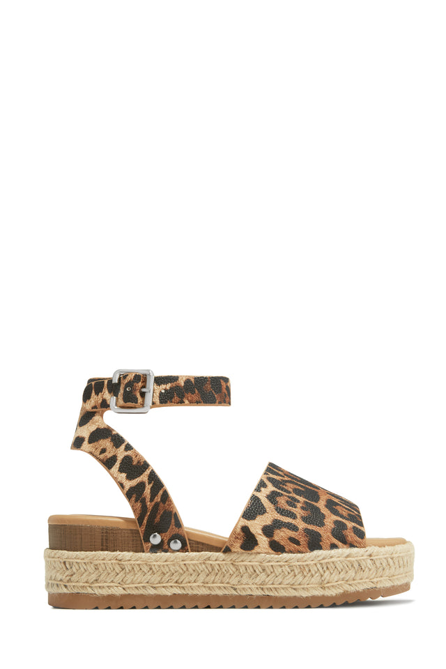 Load image into Gallery viewer, Voyage Platform Espadrille Sandals - Cheetah
