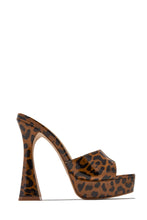 Load image into Gallery viewer, Jianna Platform Heel Mules - Leopard
