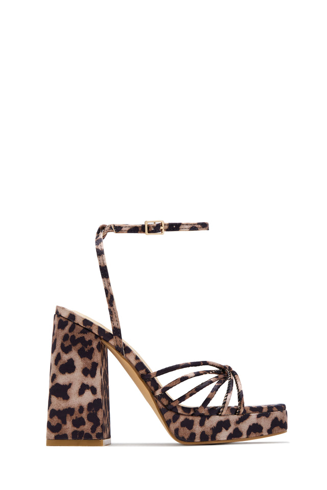 Load image into Gallery viewer, Lelia Platform Block Heels - Leopard

