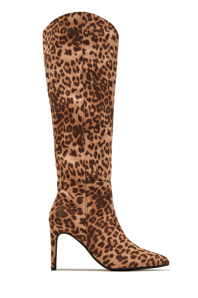 Load image into Gallery viewer, Portia Knee High Heel Boots - Bone
