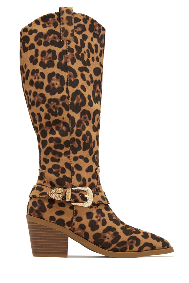 Load image into Gallery viewer, Zelia Western Cowgirl Boots - Leopard
