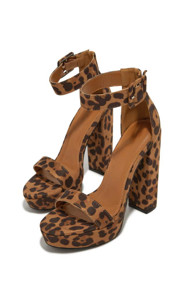 Load image into Gallery viewer, New Limits Platform Block Heels - Leopard

