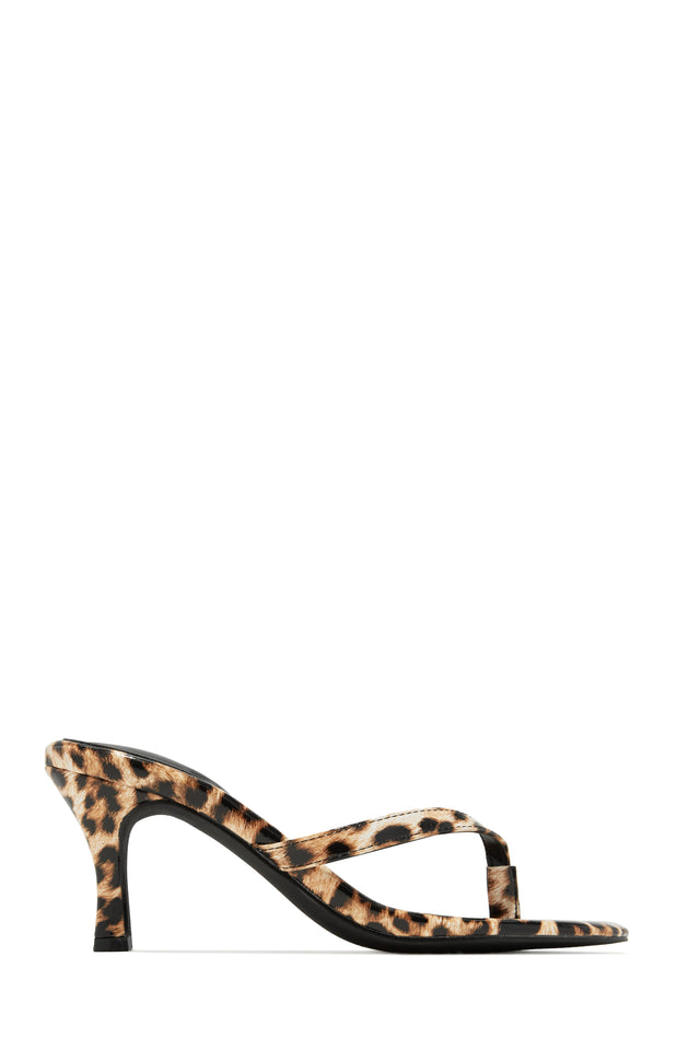 Load image into Gallery viewer, Tania Single Sole Mule Heels - Leopard
