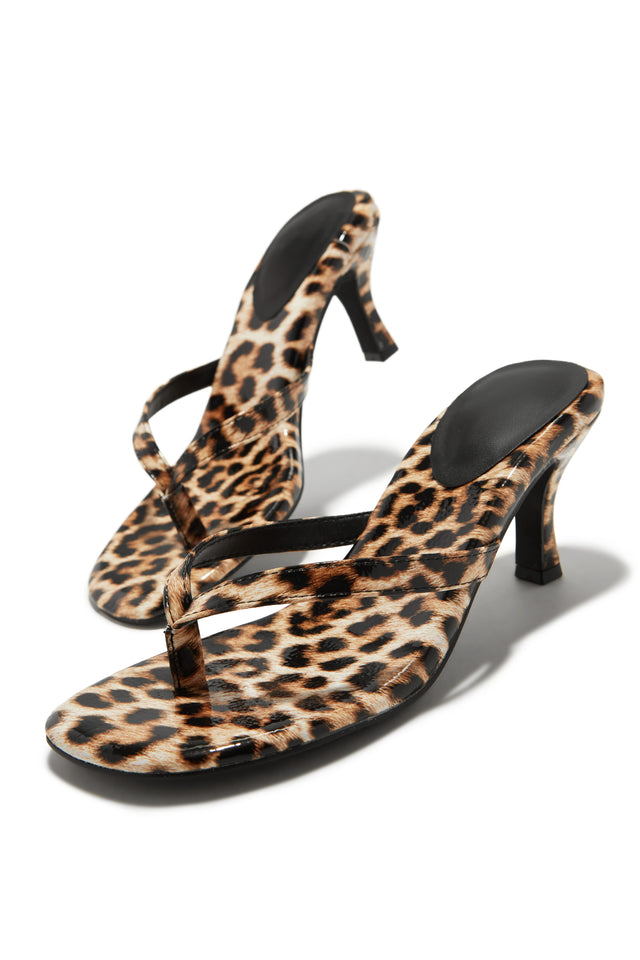 Load image into Gallery viewer, Tania Single Sole Mule Heels - Leopard
