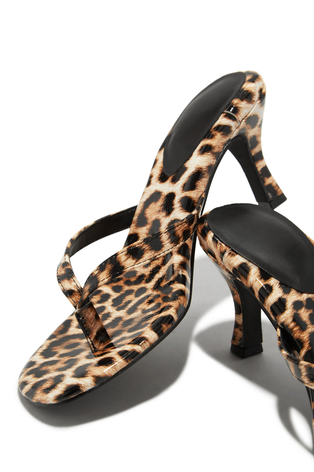 Load image into Gallery viewer, Tania Single Sole Mule Heels - Leopard
