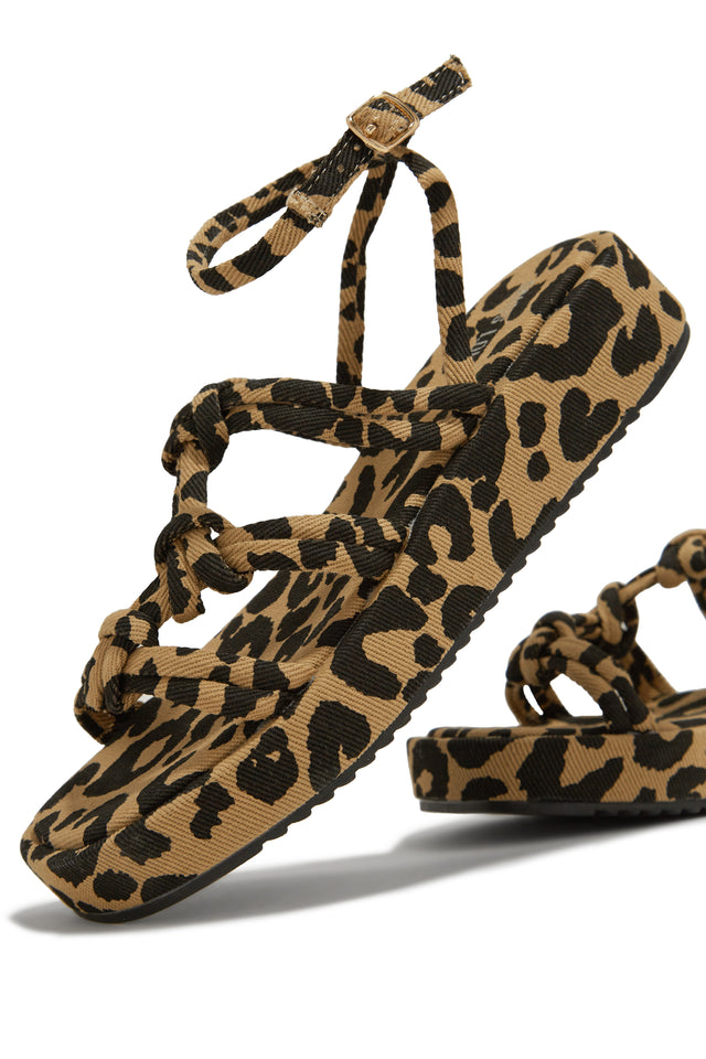 Betsey Johnson Liah Leopard Print Pearl Embellished Slide Sandals |  Dillard's