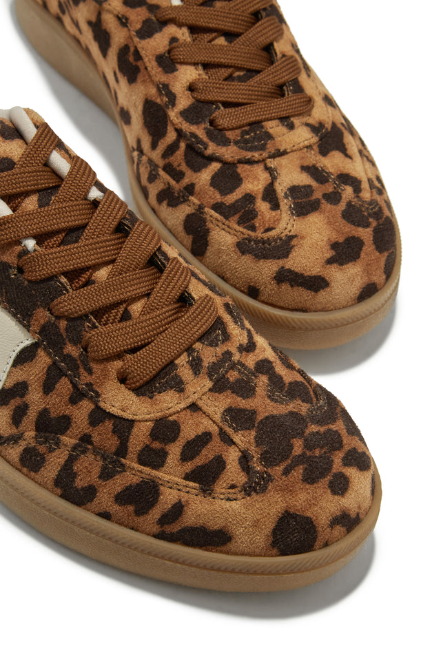 Load image into Gallery viewer, Piper Lace Up Sneakers - Leopard

