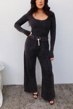 Load image into Gallery viewer, Levie Wide Leg Lounge Pant - Black
