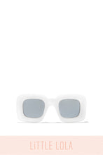 Load image into Gallery viewer, White Chunky Frame Sunglasses For Girls
