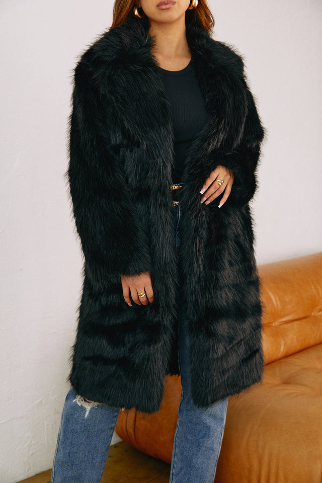 Load image into Gallery viewer, Long Black Coat
