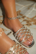 Load image into Gallery viewer, Luxury Villa Embellished Slip On Sandals - Silver
