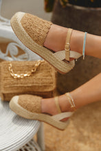 Load image into Gallery viewer, Women Wearing Taupe Espadrille
