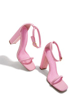 Load image into Gallery viewer, Marci Block Heels - Pink
