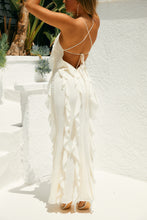 Load image into Gallery viewer, Ruffle Maxi Dress Styled with Shell Dangle Earring
