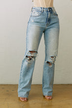 Load image into Gallery viewer, Distressed Knee Jeans
