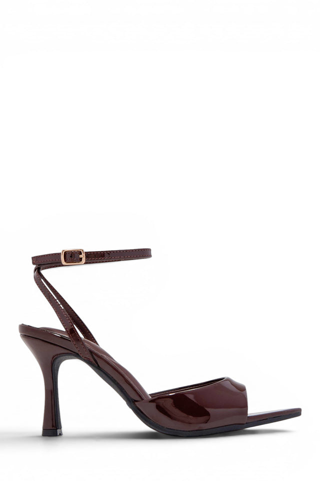 Load image into Gallery viewer, Melissa Ankle Strap Single Sole Heels - Brown
