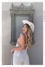 Load image into Gallery viewer, Star Muse Embellished Western Hat - Ivory
