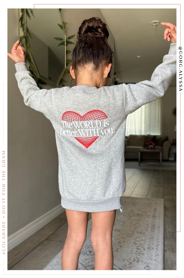 Load image into Gallery viewer, Kids Motivated Wellness Club Kids Exclusive Crewneck - Grey
