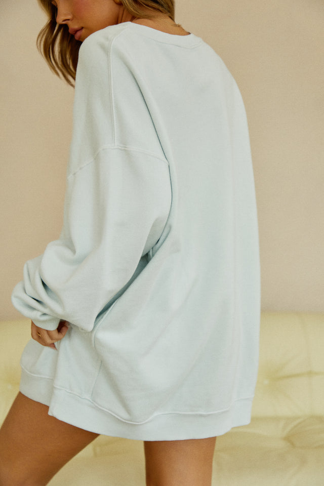 Load image into Gallery viewer, Mint Blue Sweater
