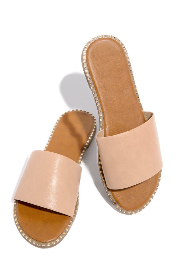 Load image into Gallery viewer, Maui Flat Slip On Sandals - Nude
