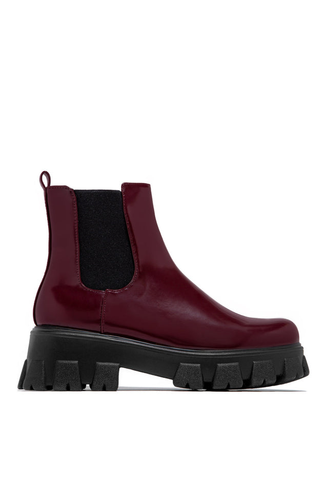 Load image into Gallery viewer, Zuzanna Combat Boots - Burgundy
