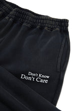 Load image into Gallery viewer, Don&#39;t Know Don&#39;t Care High Waist Wide Leg Sweat Pant - Navy
